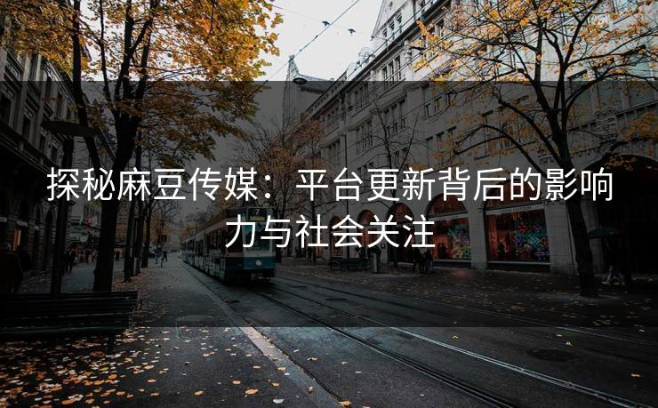 探秘麻豆传媒：平台更新背后的影响力与社会关注  第1张
