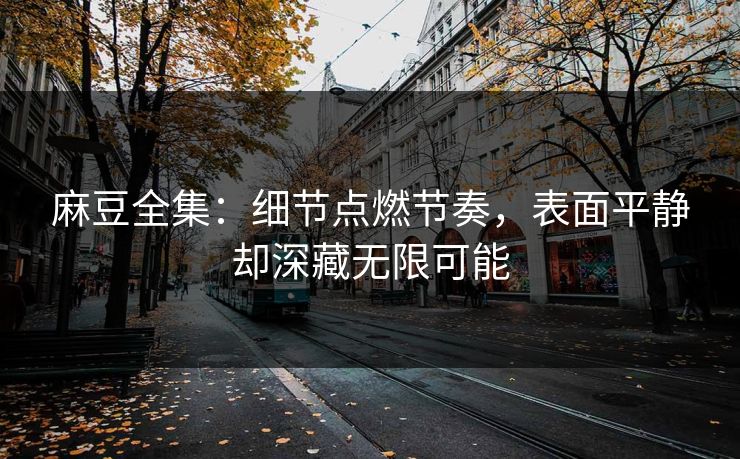 麻豆全集：细节点燃节奏，表面平静却深藏无限可能  第1张